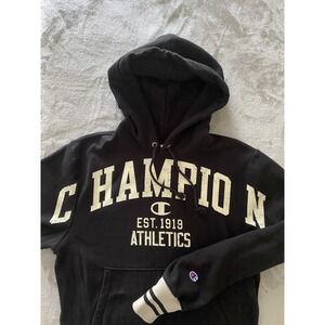 Champion Hoodie Men‎ Small Reverse Weave Athletics EST 1919 Vintage Style Casual